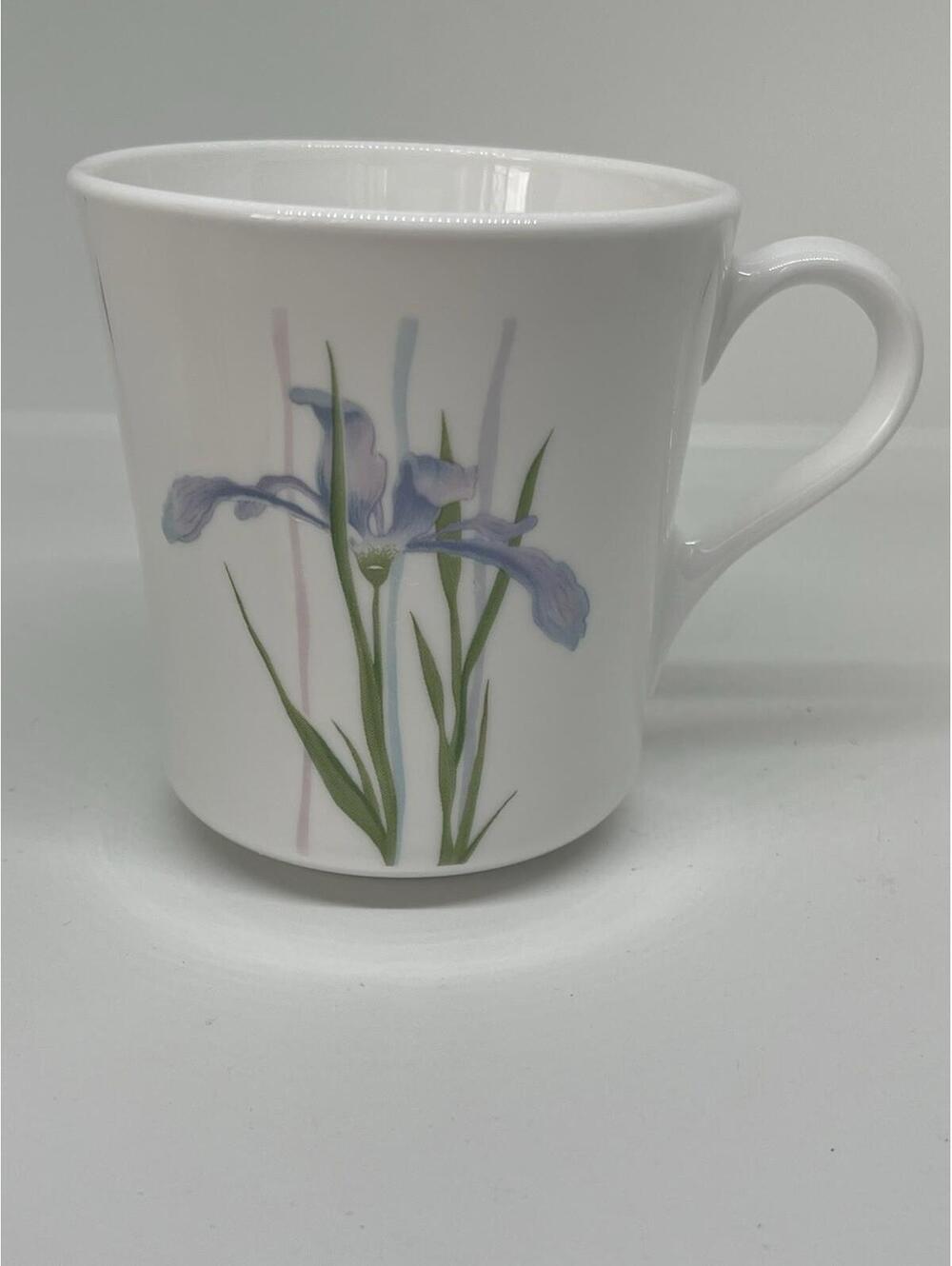 Corning Ware Corelle Shadow Iris Coffee Cup Mug Vintage Made in USA 8oz